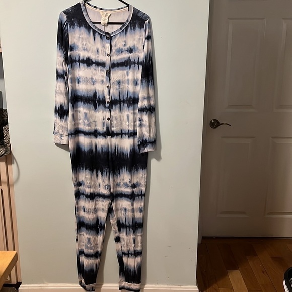 Lucky Brand Tie Dye Long Johns Pajamas Size Large NEW NWT - Picture 8 of 11